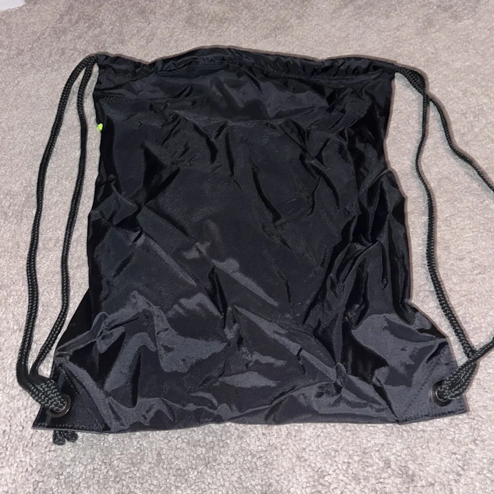 Nike Alpha Football gym sack bag open top new black volt carry bag backpack